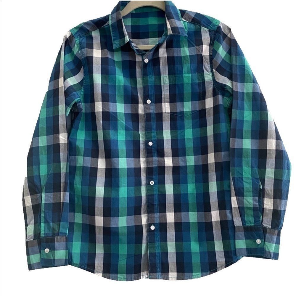 Dunnes plaid button down shirt